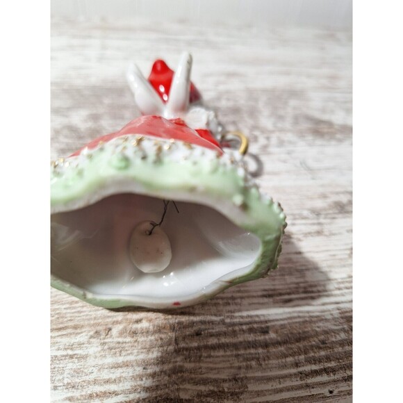 Vintage Christmas Bell Angel Holding Candle Light Lefton Japan ultra Rare HTF - Picture 9 of 12